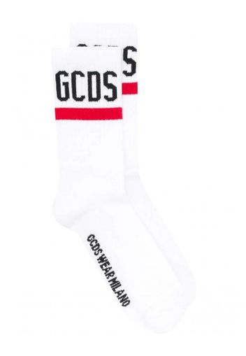 GCDS - Calzini con logo - Colore: Bianco,Taglia: T