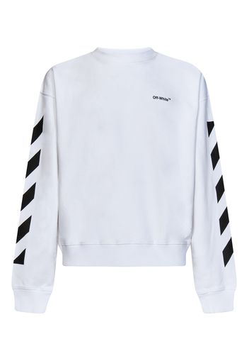 Felpa Diag Helvetica Over Off-White