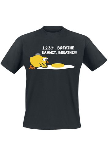 1, 2, 3, 4... Breathe, Dammit, Breathe!!! -  - T-Shirt - Uomo - nero