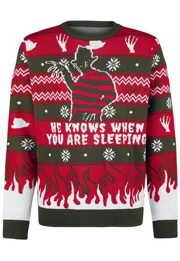 A Nightmare On Elm Street - Freddy - Christmas jumper - Uomo - multicolore