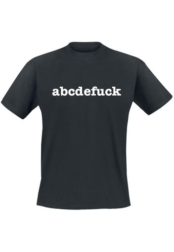 ABCDEFUCK -  - T-Shirt - Uomo - nero