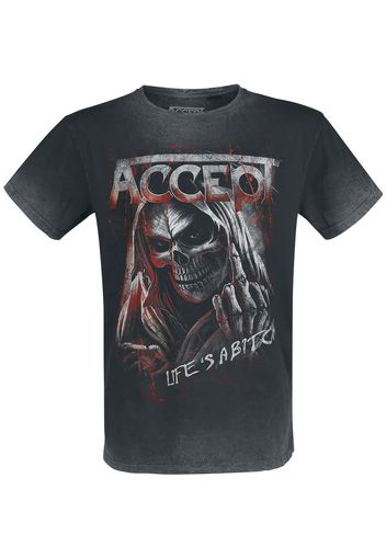 Accept - Life's A Bitch - T-Shirt - Uomo - nero grigio