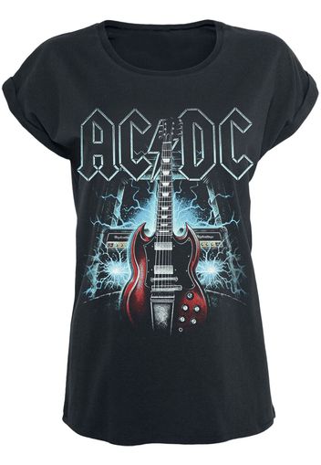 AC/DC - High Voltage Guitar - T-Shirt - Donna - nero