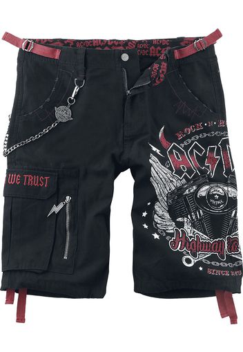 AC/DC - EMP Signature Collection - Shorts - Uomo - nero rosso