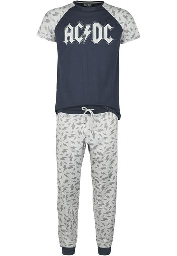 AC/DC - EMP Signature Collection - Pigiama - Uomo - grigio blu