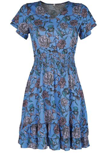 Alice in Wonderland - Rosegarden - Abito media lunghezza - Donna - stampa allover