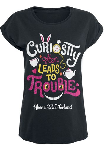 Alice in Wonderland - Trouble - T-Shirt - Donna - nero