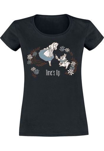Alice in Wonderland - Time’s up - T-Shirt - Donna - nero