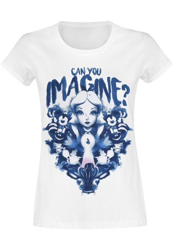 Alice in Wonderland - Imagine - T-Shirt - Donna - bianco