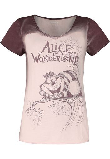 Alice in Wonderland - Happy - T-Shirt - Donna - rosso