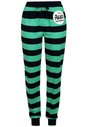 Alice in Wonderland - Cat Smile - Pantaloni pigiama - Donna - nero verde