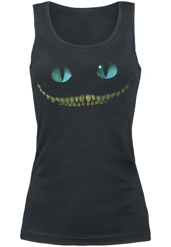 Alice in Wonderland - Cheshire Cat - Smile - Top - Donna - nero