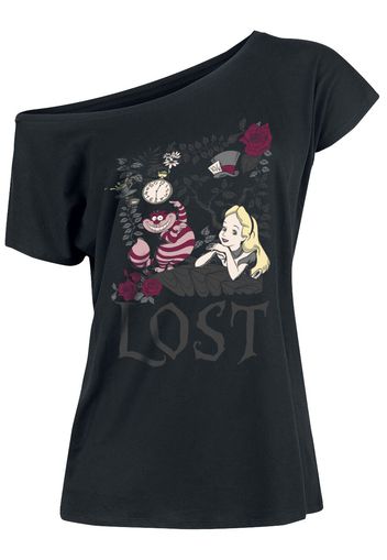 Alice in Wonderland - Lost in Wonderland - T-Shirt - Donna - nero