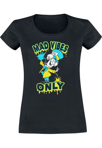 Alice in Wonderland - Mad Vibes Only - T-Shirt - Donna - nero