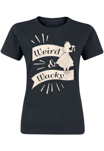 Alice in Wonderland - Weird & Wacky - T-Shirt - Donna - nero