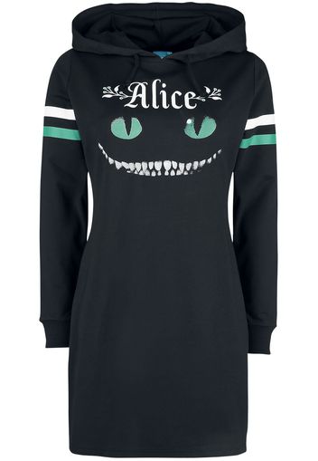 Alice in Wonderland - Cheshire Cat - Abito media lunghezza - Donna - nero