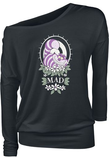 Alice in Wonderland - Mad - Maglia a maniche lunghe - Donna - nero