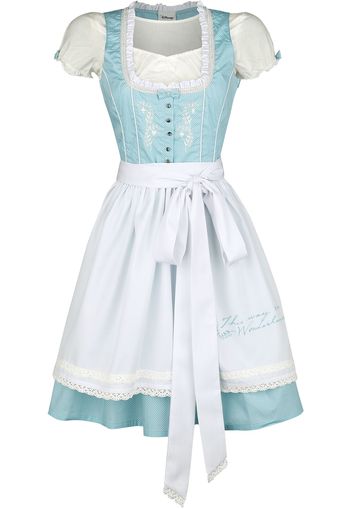 Alice in Wonderland - This Way to Wonderland - Miniabito - Donna - azzurro bianco