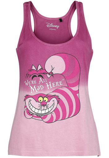 Alice in Wonderland - Cheshire Cat - We're All Mad Here - Top - Donna - rosa pallido