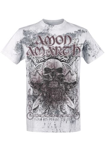 Amon Amarth - Beardskulls - T-Shirt - Uomo - grigio chiaro