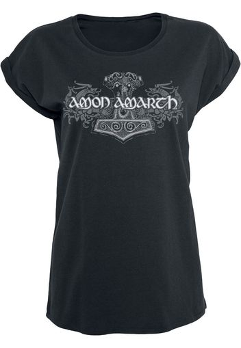 Amon Amarth - Viking Horses - T-Shirt - Donna - nero