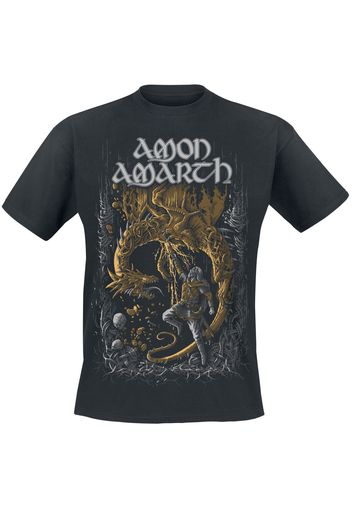 Amon Amarth - Fafner's Gold - T-Shirt - Uomo - nero