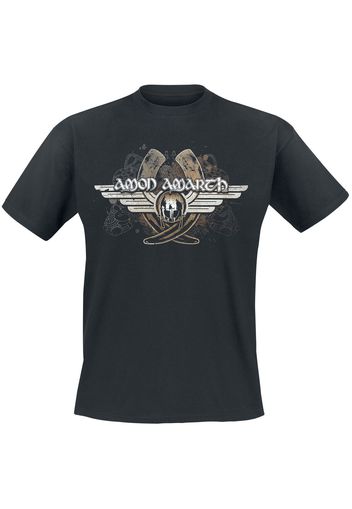 Amon Amarth - Horns - T-Shirt - Uomo - nero