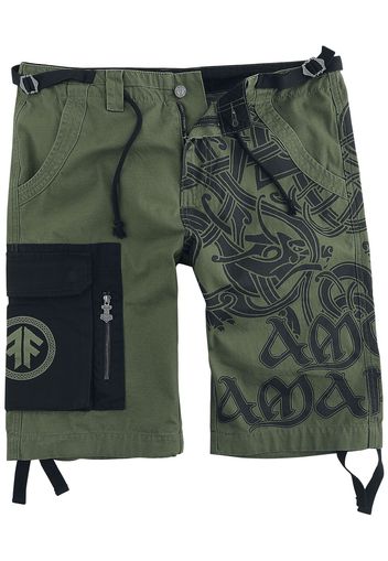 Amon Amarth - EMP Signature Collection - Shorts - Uomo - oliva nero