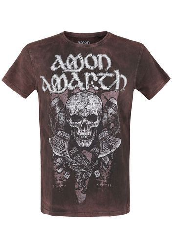 Amon Amarth - Carved Skull - T-Shirt - Uomo - marrone