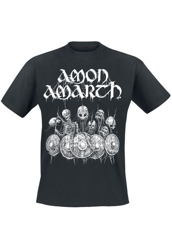 Amon Amarth - Shieldwall - T-Shirt - Uomo - nero