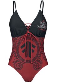 Amon Amarth - EMP Signature Collection - Costume da bagno - Donna - nero rosso