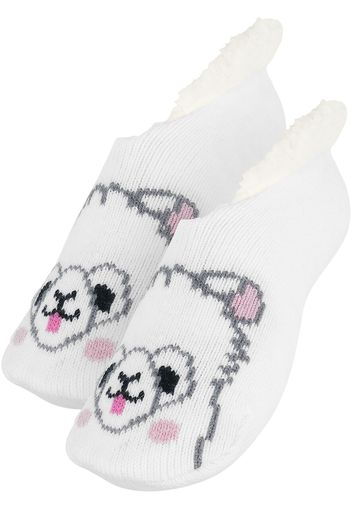 Amufun - Alpacasso - Calzini - Unisex - bianco