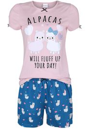 Amufun - Alpacasso - Fluff Up Your Day! - Pigiama - Donna - multicolore