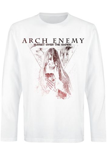 Arch Enemy - Sunset Over The Empire - Maglia Maniche Lunghe - Uomo - bianco