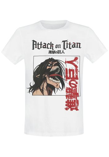 Attack On Titan - Channel Titan - Maglia Sportiva - Uomo - bianco