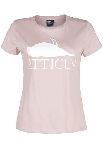 Atticus - Brand Logo Basic T-Shirt - T-Shirt - Donna - rosa pallido