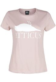 Atticus - Brand Logo Basic T-Shirt - T-Shirt - Donna - rosa pallido