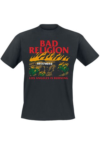 Bad Religion - Burning - T-Shirt - Uomo - nero