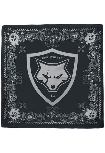 Bad Wolves - Shield and paws - Bandana - Bandana - Unisex - nero