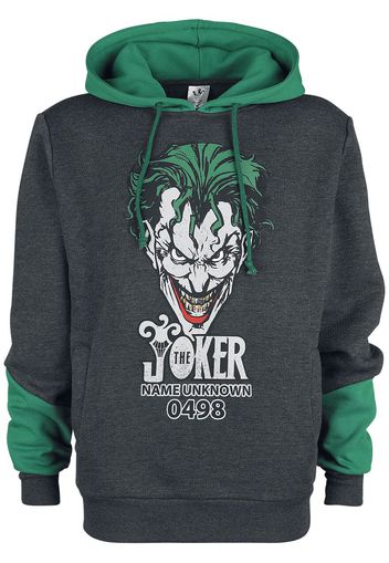 Batman - The Joker - Felpa con cappuccio - Uomo - grigio sport