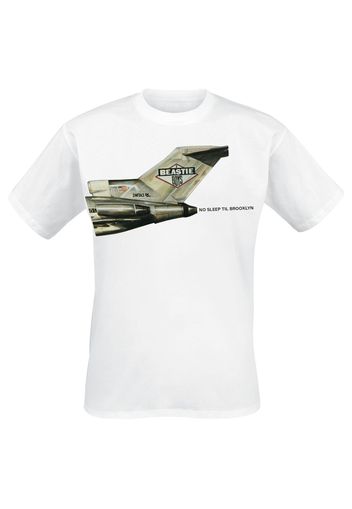 Beastie Boys - No Sleep Til Brooklyn Plane - T-Shirt - Uomo - bianco