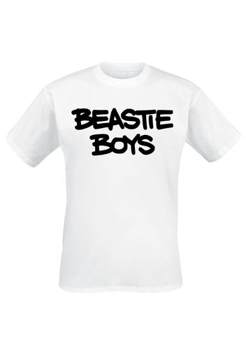 Beastie Boys - Marker Logo - T-Shirt - Uomo - bianco