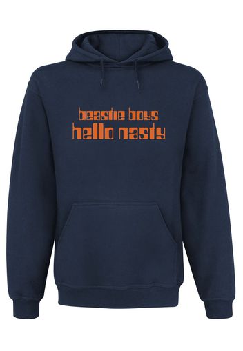 Beastie Boys - Hello Nasty - Felpa con cappuccio - Uomo - blu navy