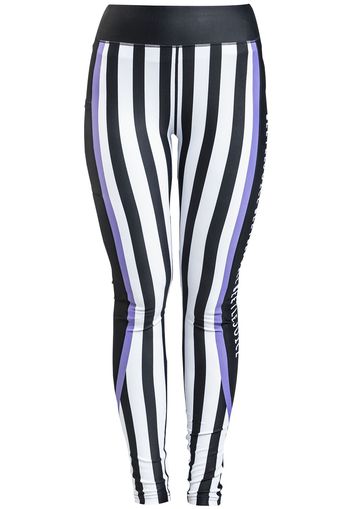 Beetlejuice - Strange And Unusual - Leggings - Donna - nero bianco