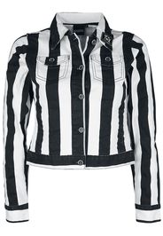 Beetlejuice - Say It 3 Times - Giubbetto di jeans - Donna - nero bianco