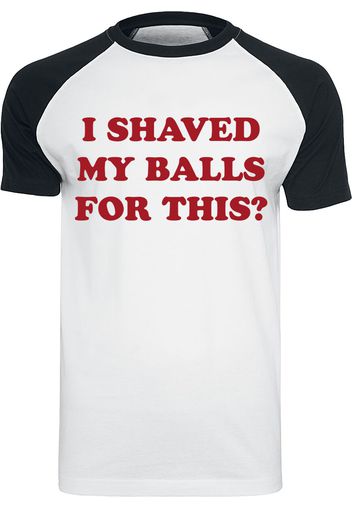 Birds Of Prey - I Shaved My Balls For This? - T-Shirt - Uomo - bianco nero