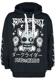 Black Blood by Gothicana - Phat Kandi X Black Blood by Gothicana Kapuzenpullover - Felpa con cappuccio - Uomo - nero