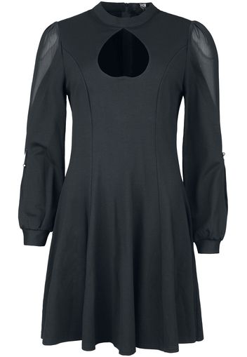 Black Premium by EMP - Kleid mit Herz- Ausschnitt - Miniabito - Donna - nero