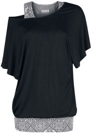 Black Premium by EMP -  - T-Shirt - Donna - nero