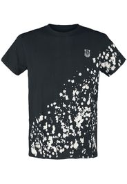 Black Premium by EMP - T-Shirt mit weißen Flecken mit Stickerei - T-Shirt - Uomo - nero
